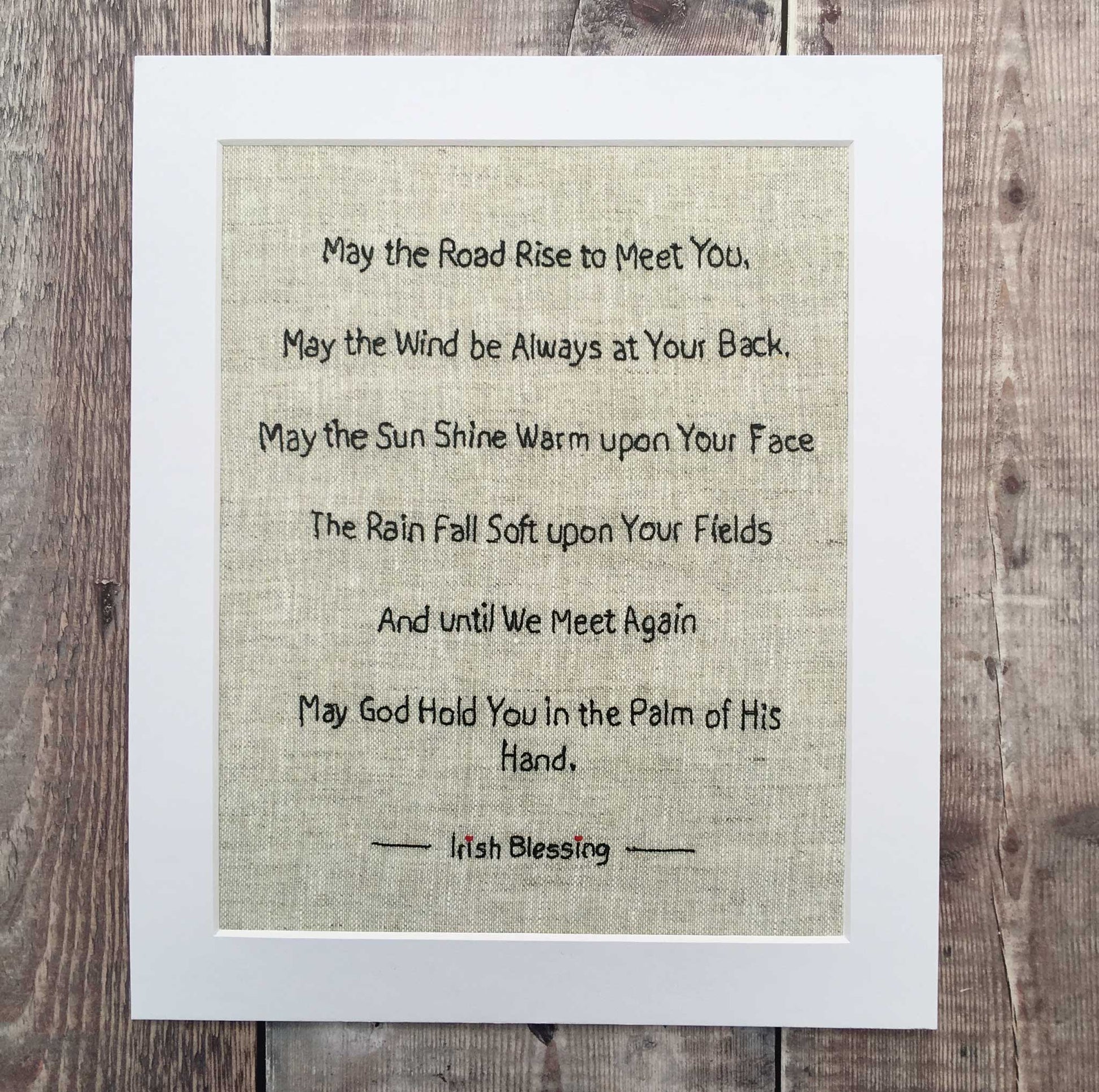 may the road blessing print